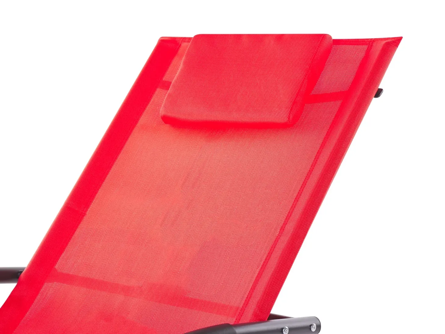 Gyngeliggestol CARANO II Metal Rød