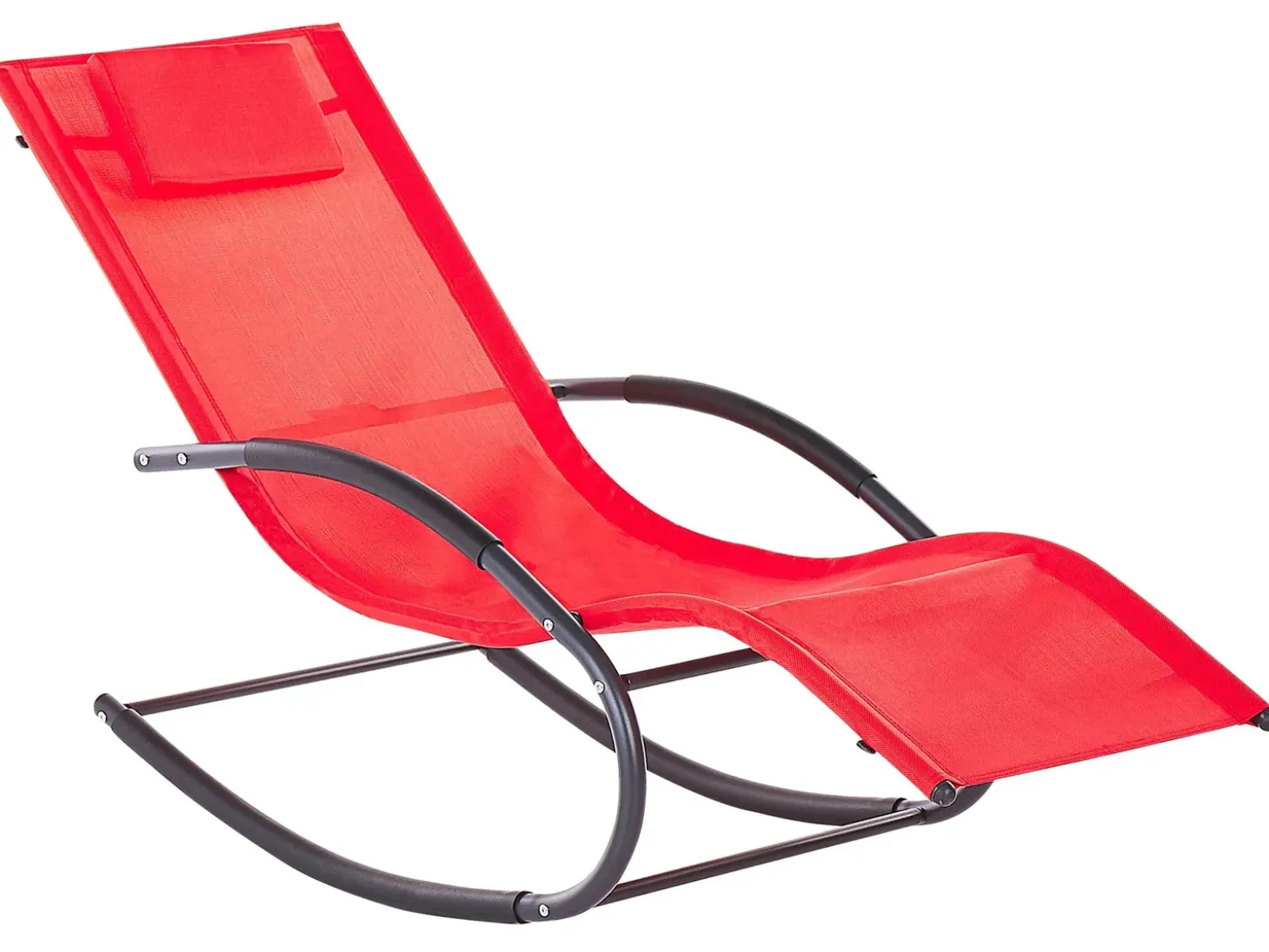 Gyngeliggestol CARANO II Metal Rød