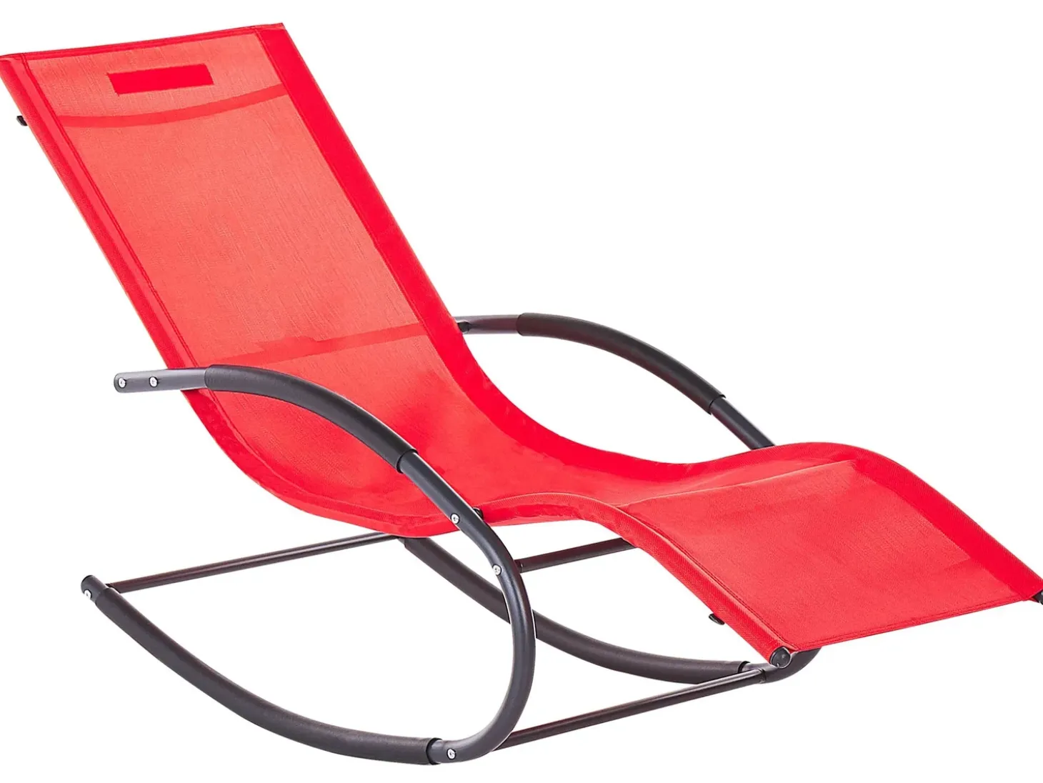 Gyngeliggestol CARANO II Metal Rød