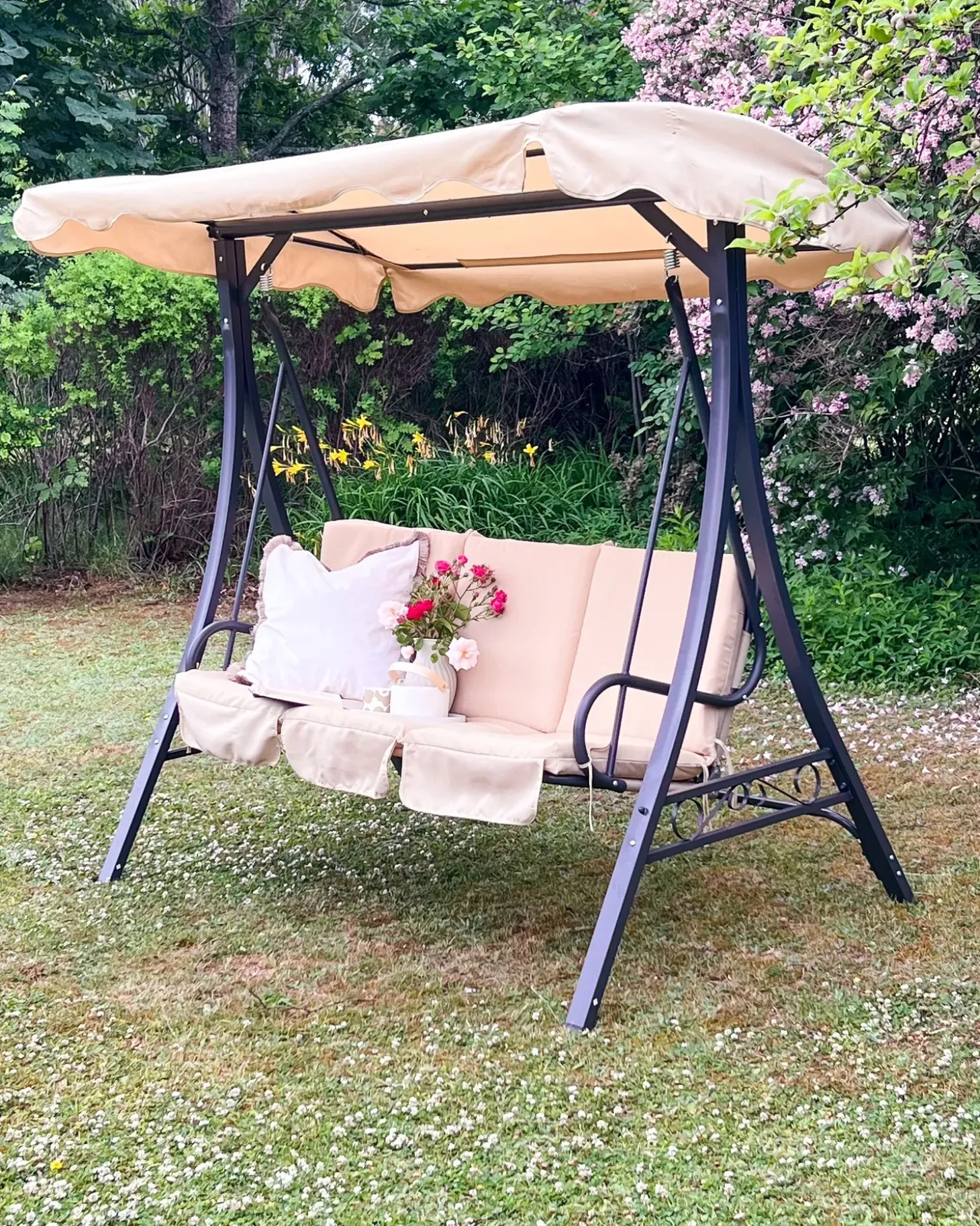 Gyngesofa GARBO Metal Beige