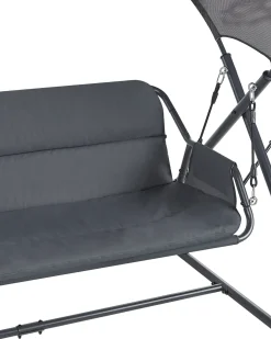 Gyngesofa SOLAGNA Metal Mørkegrå
