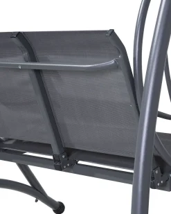 Gyngesofa TESERO Metal Grå