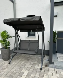 Gyngesofa TESERO Metal Grå