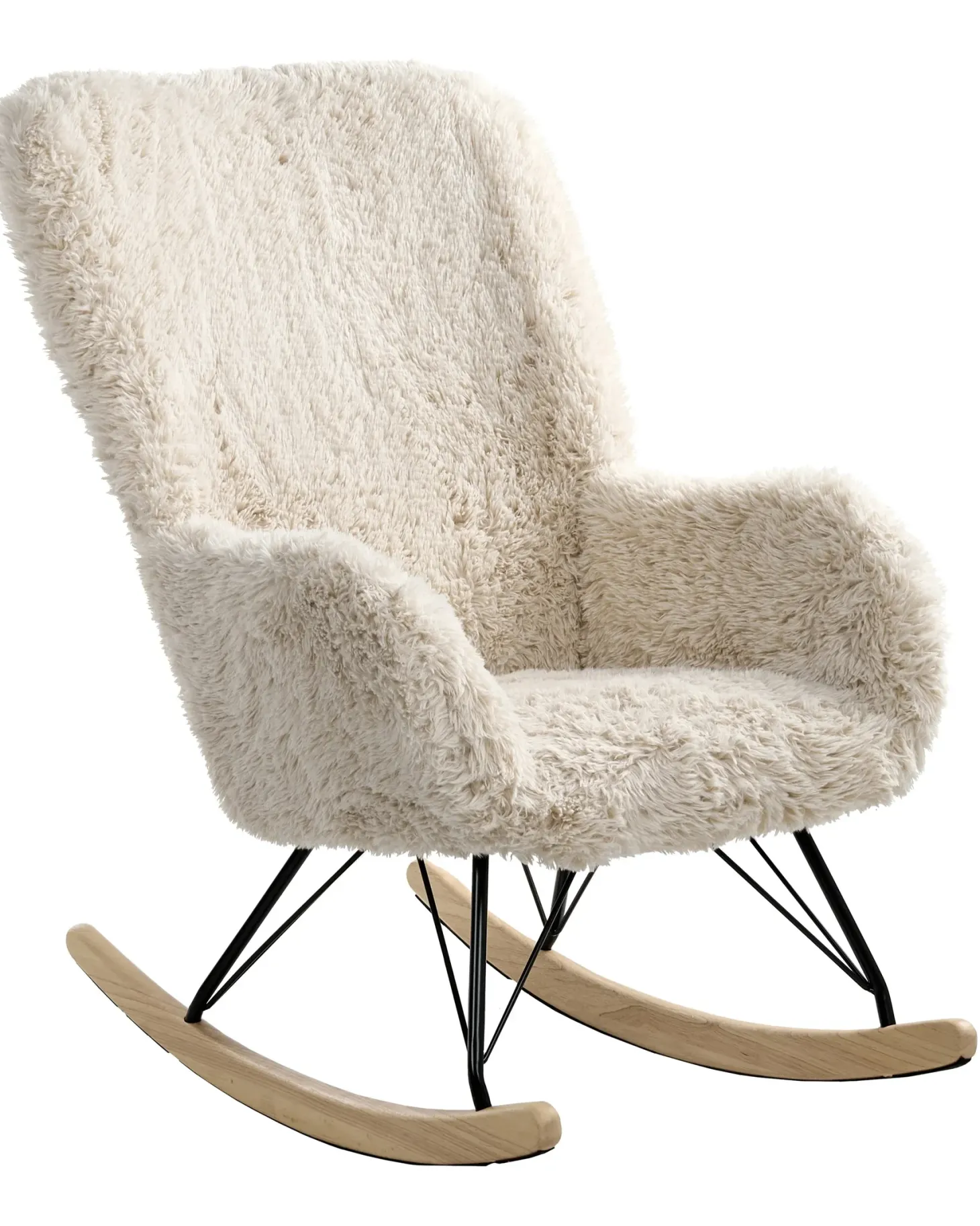 Gyngestol AKRA Kunstig pels Lys Beige