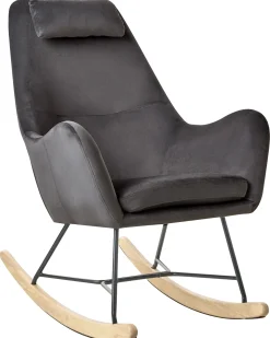Gyngestol ARRIE Velour Mørkegrå