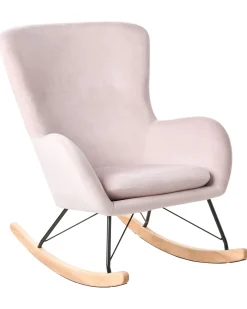 Gyngestol ELLAN Velour Lyserød