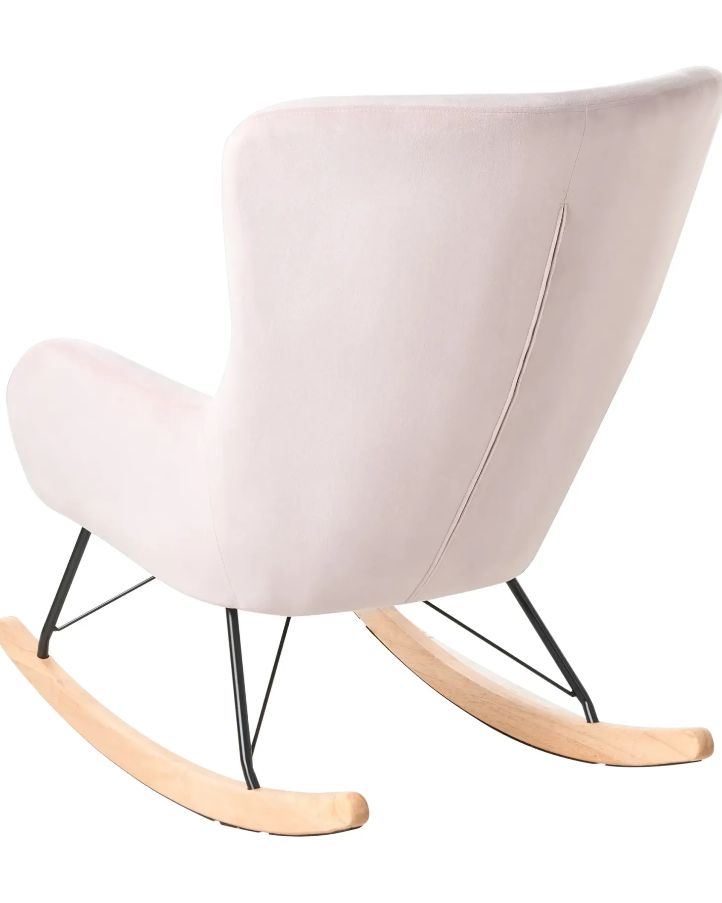 Gyngestol ELLAN Velour Lyserød