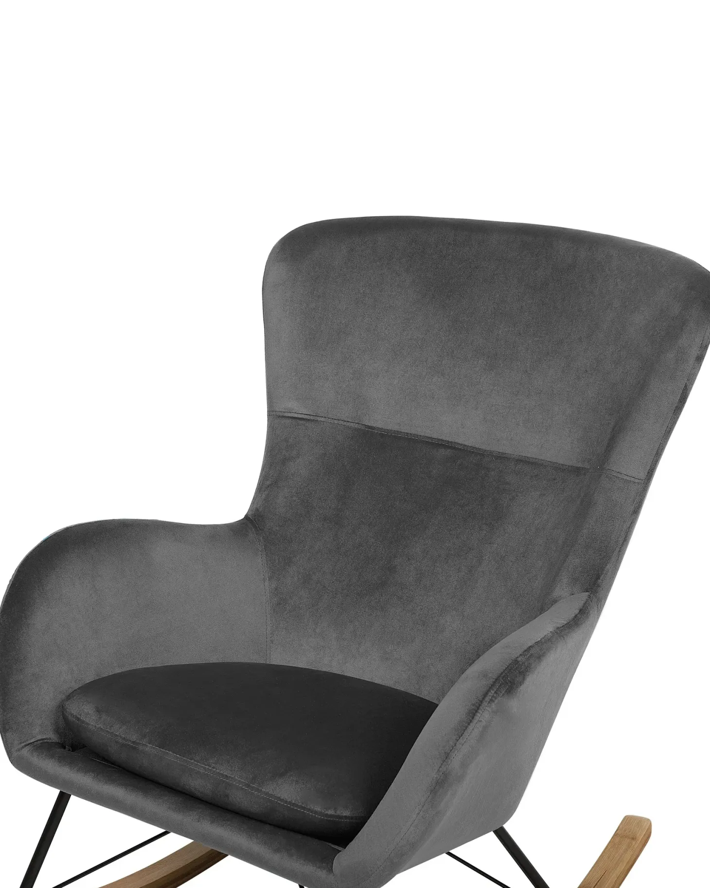 Gyngestol ELLAN Velour Mørkegrå