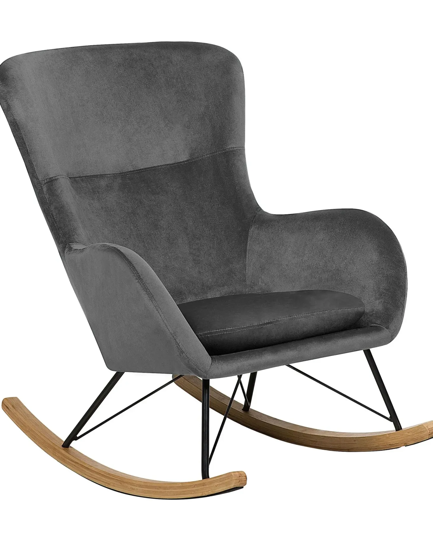 Gyngestol ELLAN Velour Mørkegrå