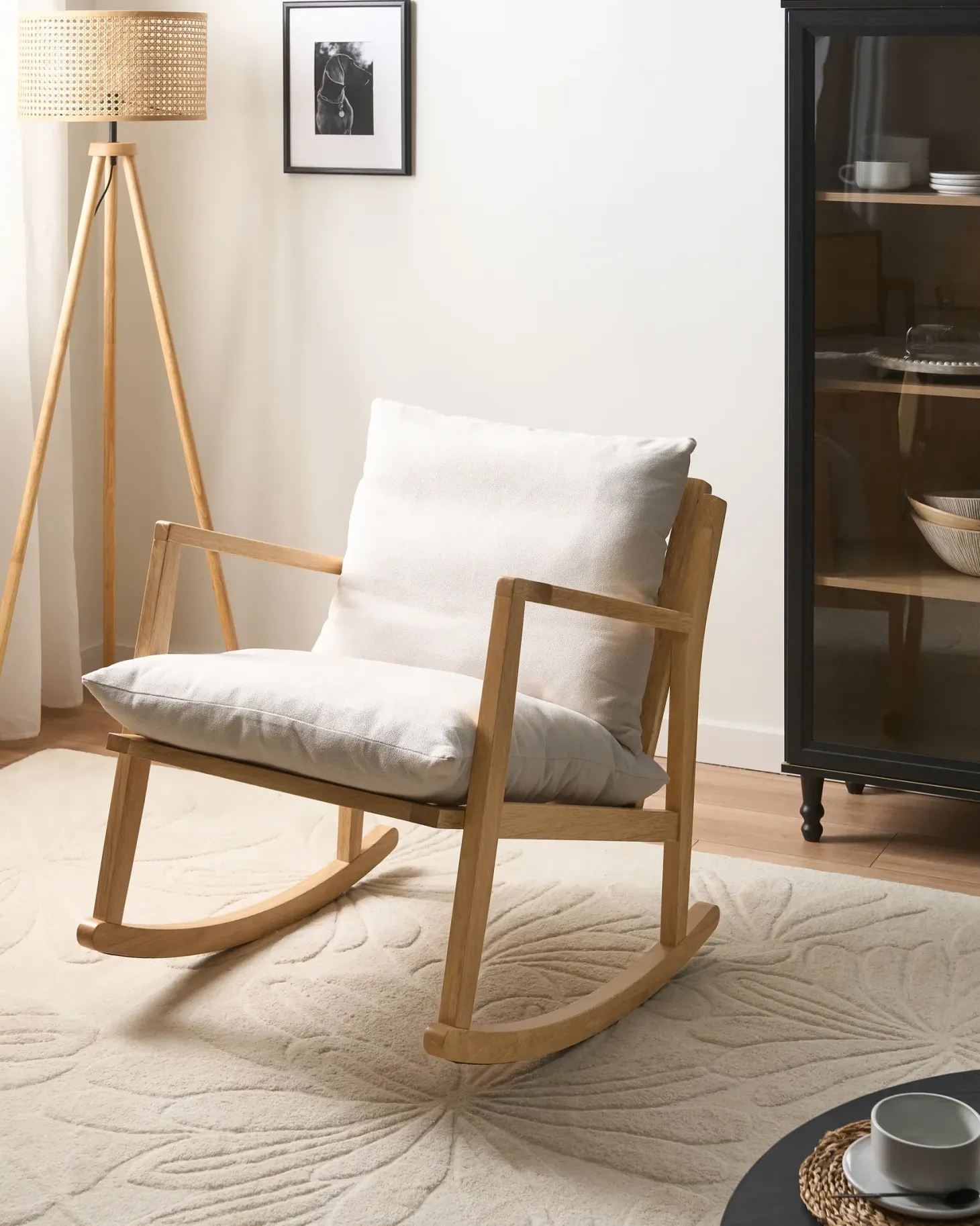 Gyngestol KJEVIK Træ Lysebrun/lys beige