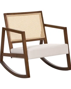 Gyngestol LEIDY Træ Brun/lys beige