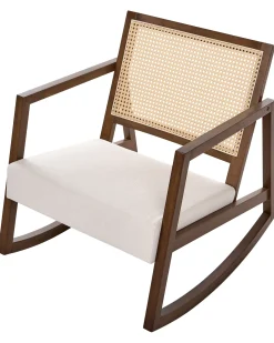 Gyngestol LEIDY Træ Brun/lys beige