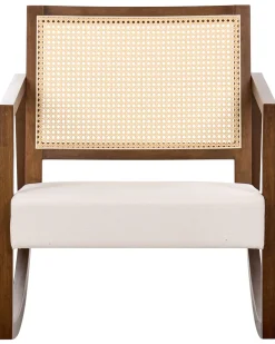 Gyngestol LEIDY Træ Brun/lys beige