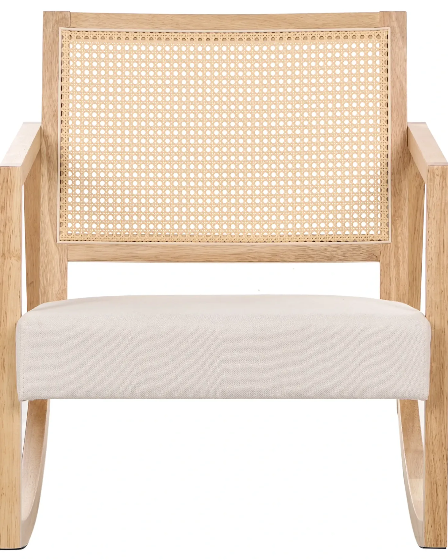 Gyngestol LEIDY Træ Lysebrun/lys beige