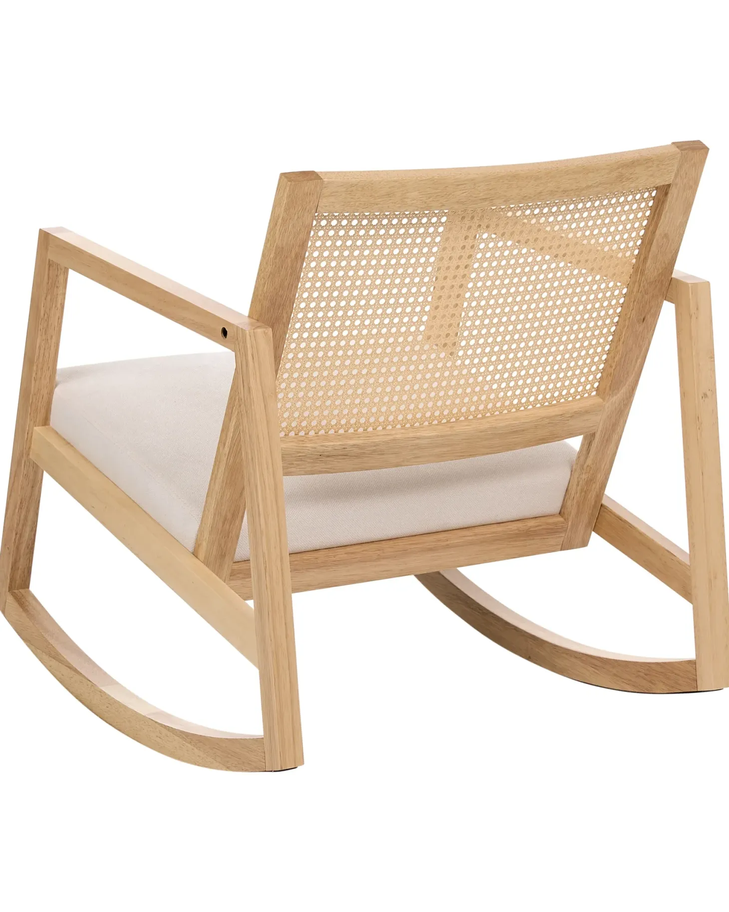 Gyngestol LEIDY Træ Lysebrun/lys beige