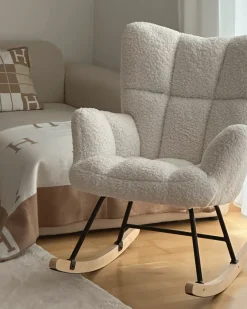 Gyngestol OULU Boucle Hvid