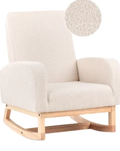 Gyngestol til børn NORBY Boucle Lys Beige