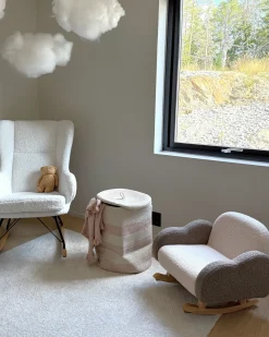 Gyngestol til børn Sky SKARE Boucle Beige