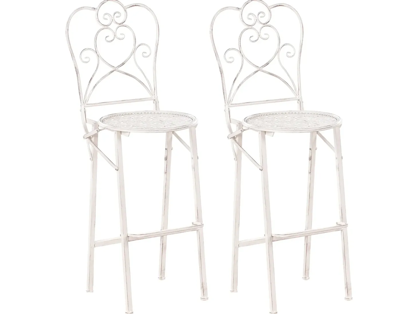 Havebar-sæt Foldbar TRIESTE Metal Lys Beige