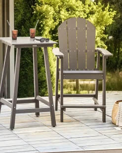 Have barstol ADIRONDACK Syntetisk materiale Mørkegrå