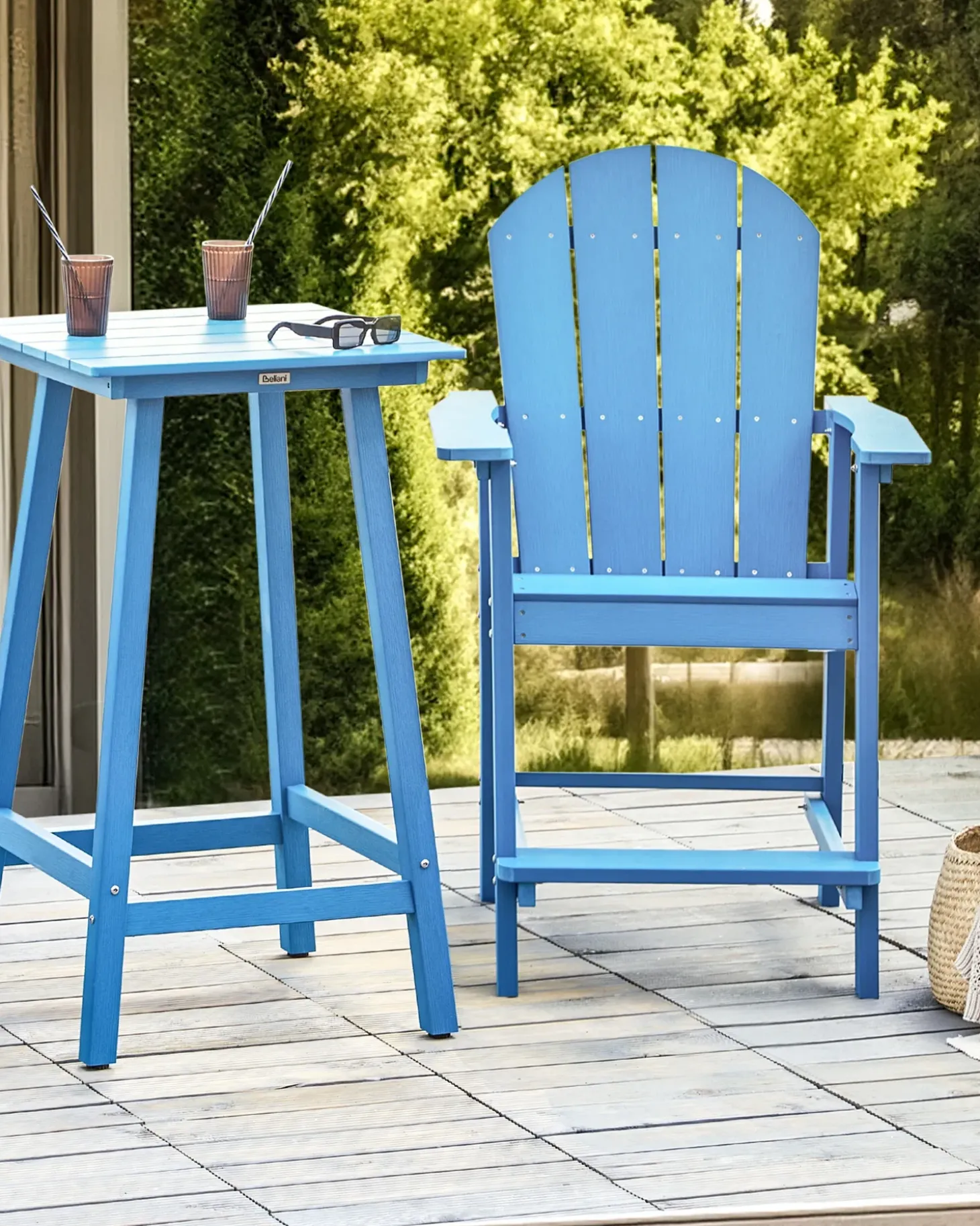 Have barstol ADIRONDACK Syntetisk materiale Blå