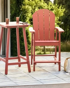 Have barstol ADIRONDACK Syntetisk materiale Rød