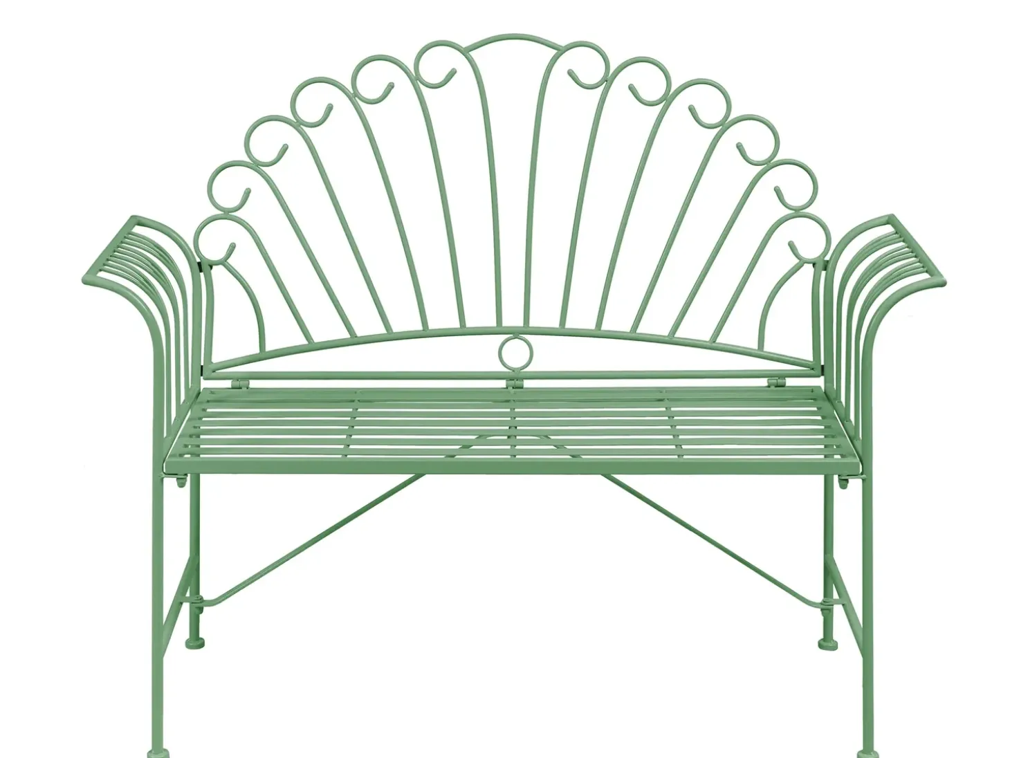Havebænk CAVINIA 125 cm Metal Grøn
