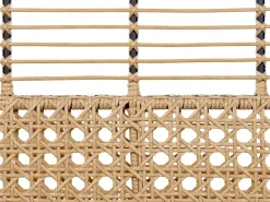 Havebænk med hynde PRATELLO 122 cm PE-rattan Naturlig