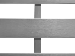 Havebænk med hynde SALERNO 142 cm Metal Lysegrå