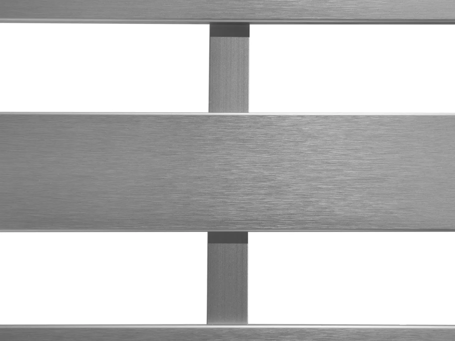 Havebænk med hynde SALERNO 142 cm Metal Lysegrå