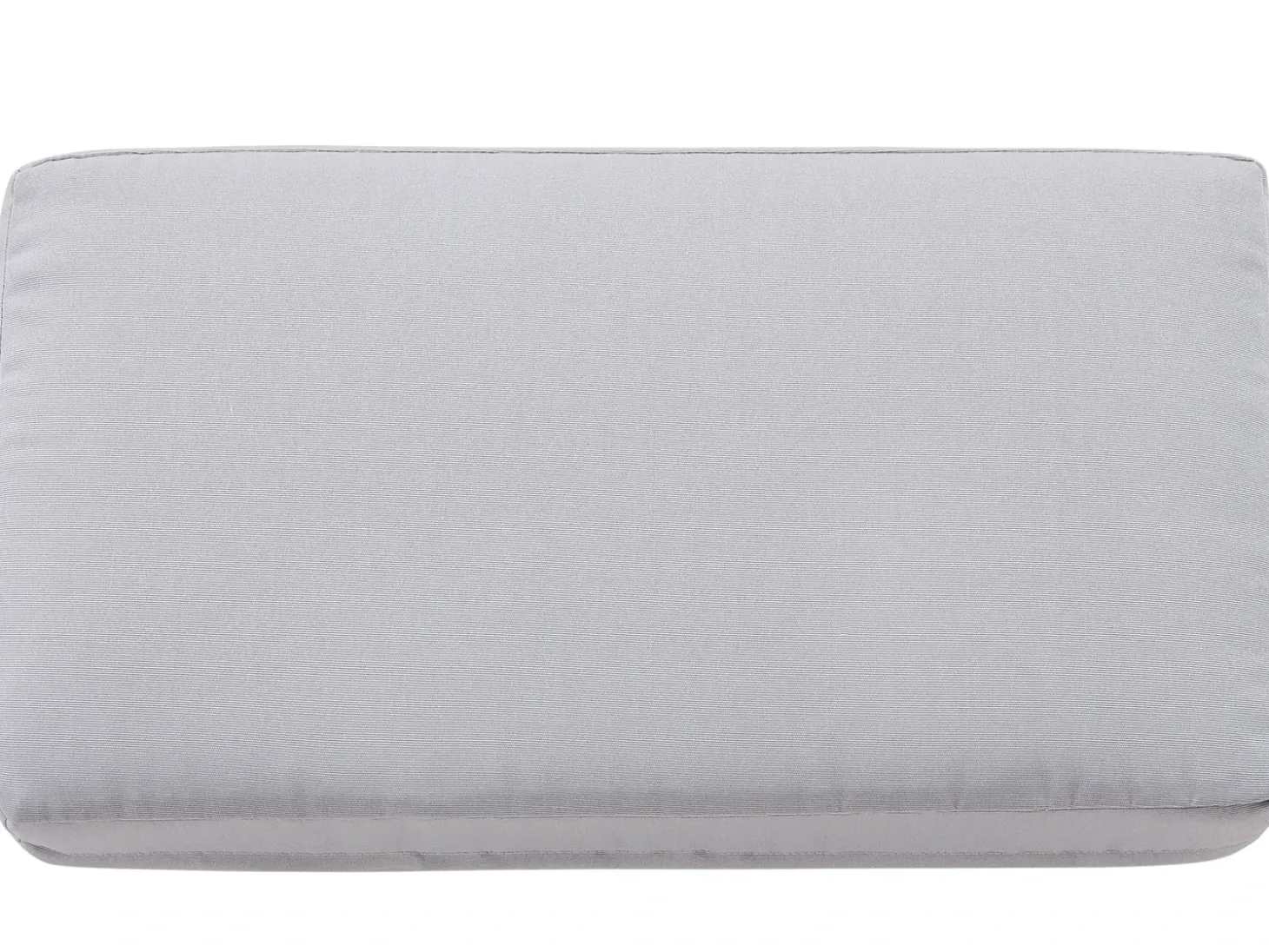 Havebænk med hynde SALERNO 142 cm Metal Lysegrå