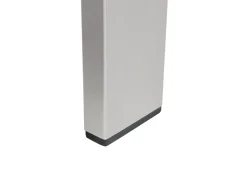 Havebænk med hynde SALERNO 142 cm Metal Lysegrå
