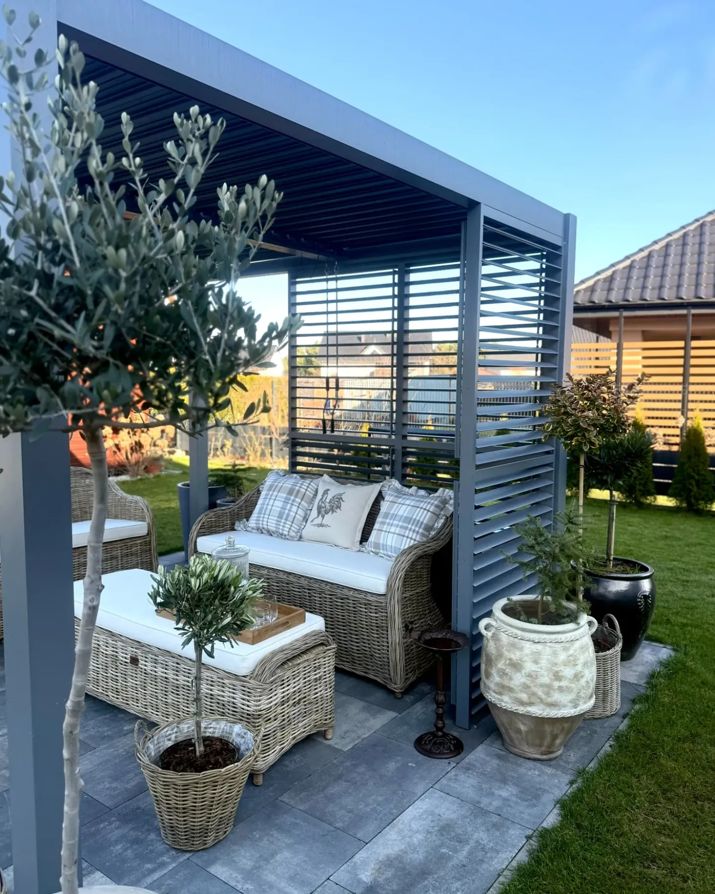 Havebænk med hynde SUSUA 141 cm Rattan Naturlig