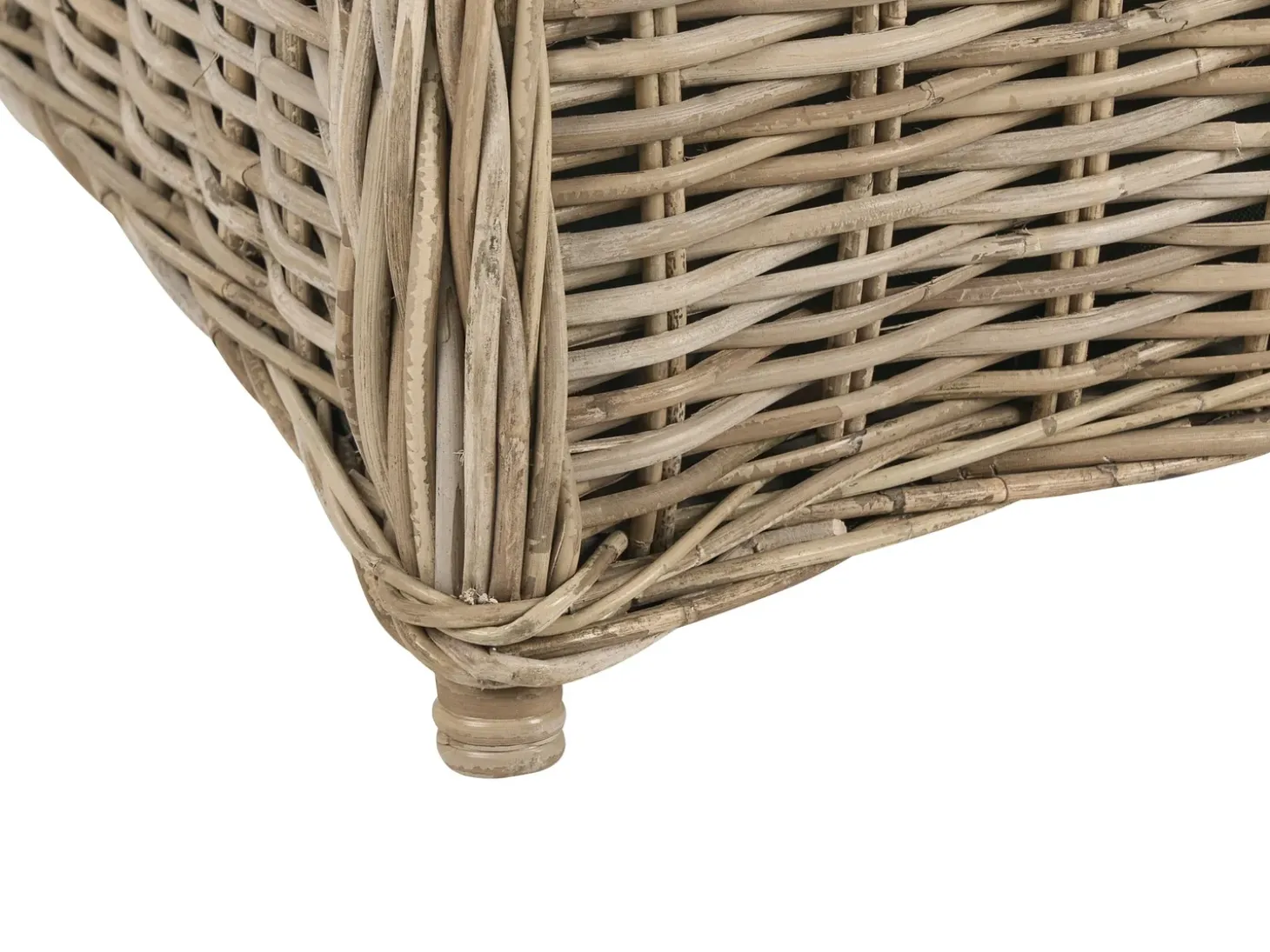 Havebænk med hynde SUSUA 150 cm Rattan Naturlig