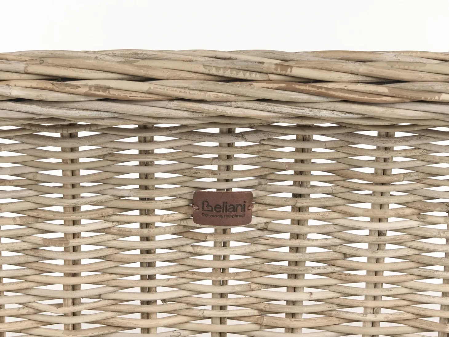Havebænk med hynde SUSUA 150 cm Rattan Naturlig