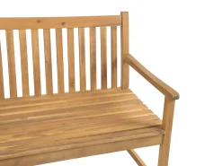 Havebænk med hynde VIVARA 160 cm Certificeret akacietræ Navy Blå