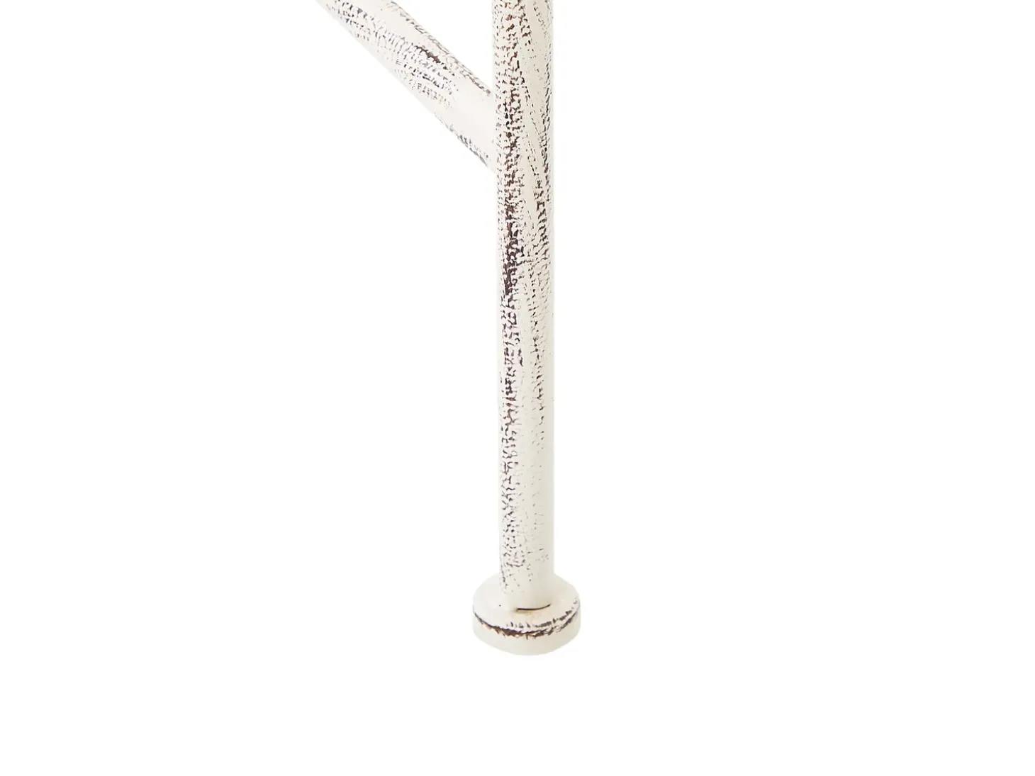 Havebænk MILAZZO 130 cm Metal Hvid