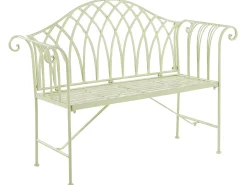 Havebænk MILAZZO 130 cm Metal Lysegrøn