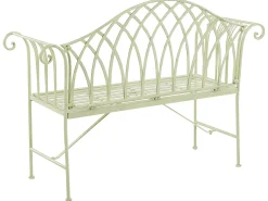 Havebænk MILAZZO 130 cm Metal Lysegrøn