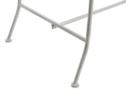 Havebænk PAVIA 146 cm Metal Cremehvid