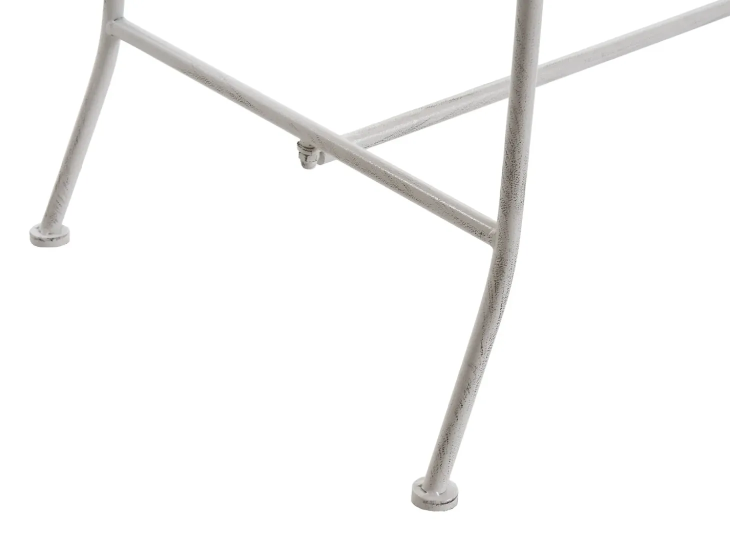 Havebænk PAVIA 146 cm Metal Cremehvid