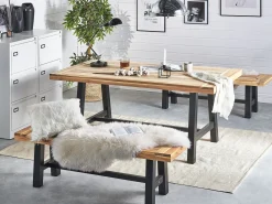 Havebænk SCANIA 140 cm Akacietræ Sort