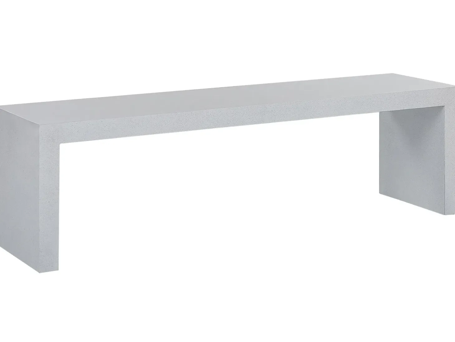 Havebænk TARANTO 150 cm Beton Hvid