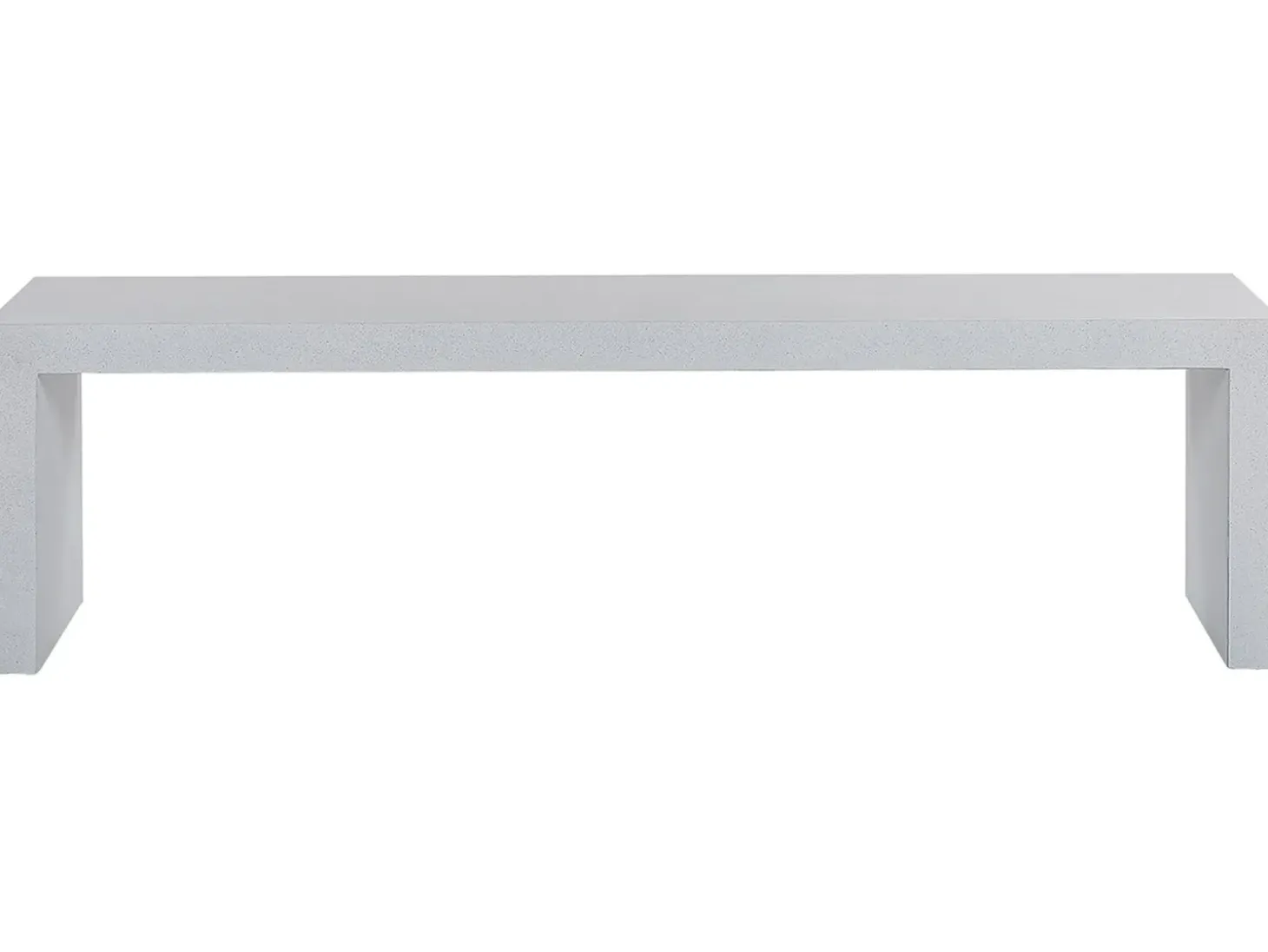 Havebænk TARANTO 150 cm Beton Hvid