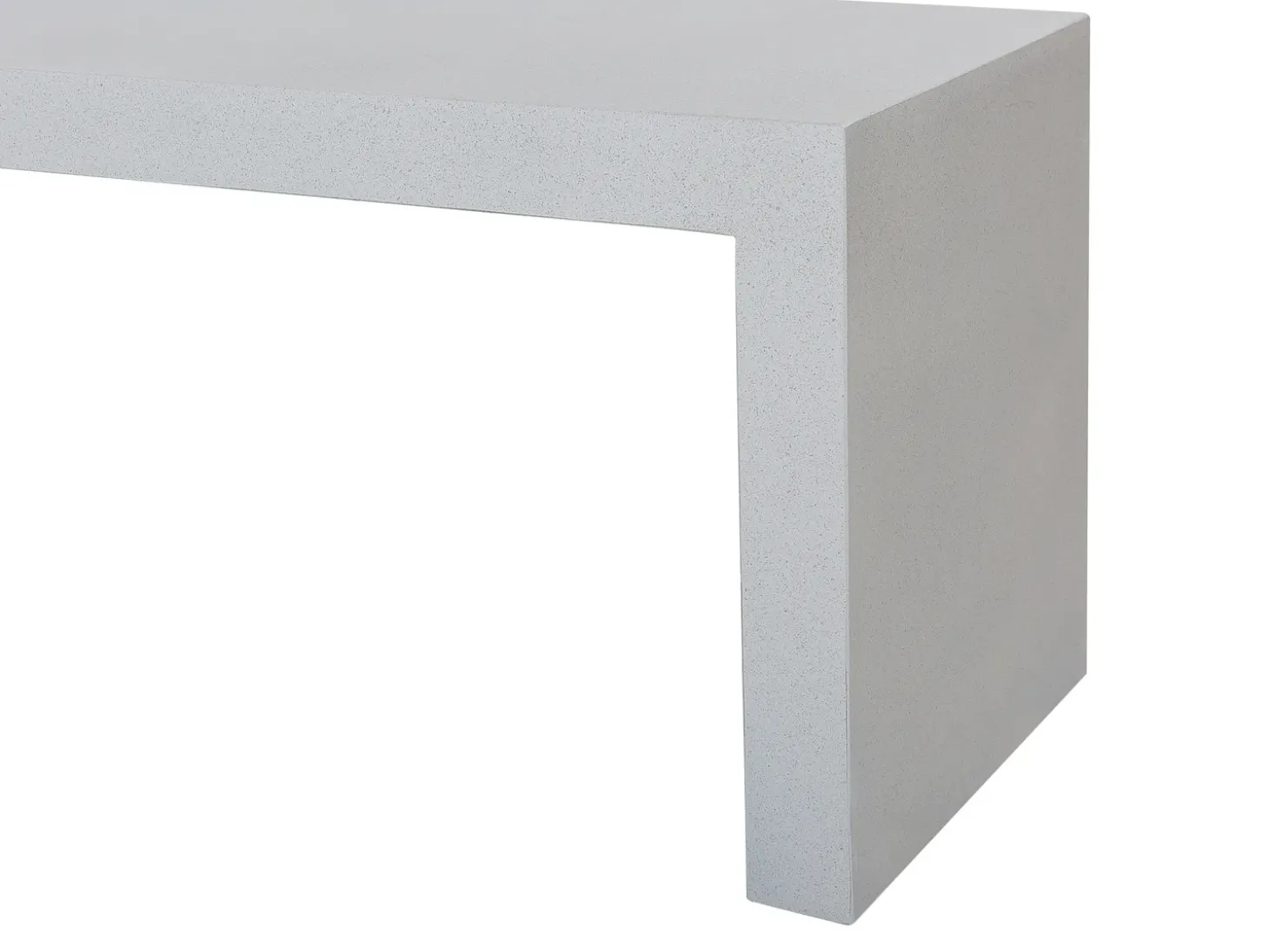 Havebænk TARANTO 150 cm Beton Hvid