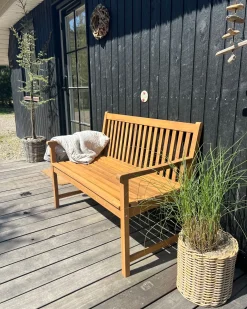 Havebænk VIVARA 120 cm Certificeret akacietræ Lysebrun