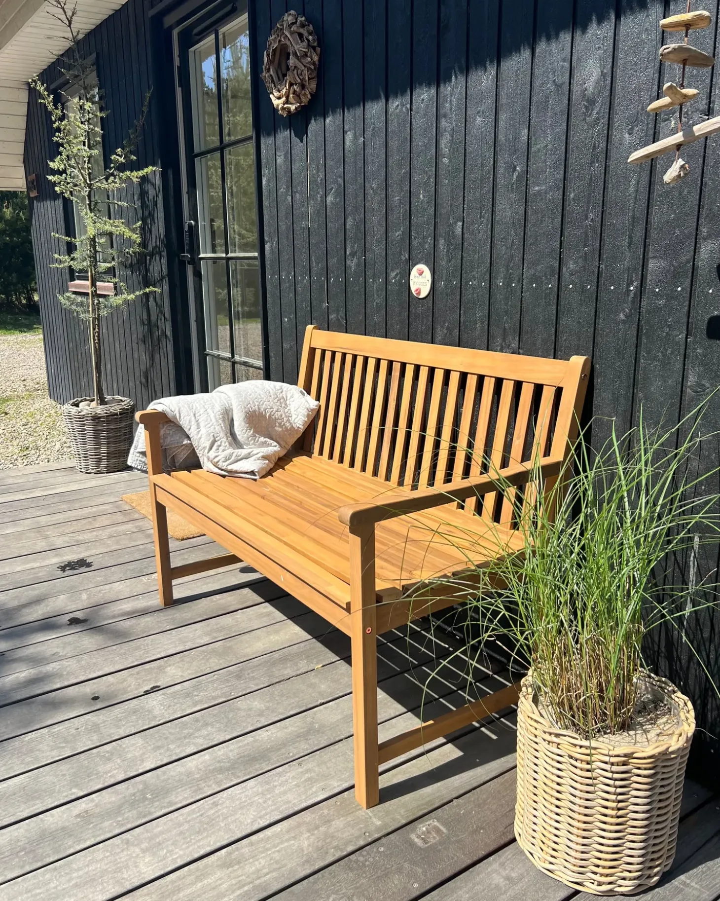 Havebænk VIVARA 120 cm Certificeret akacietræ Lysebrun