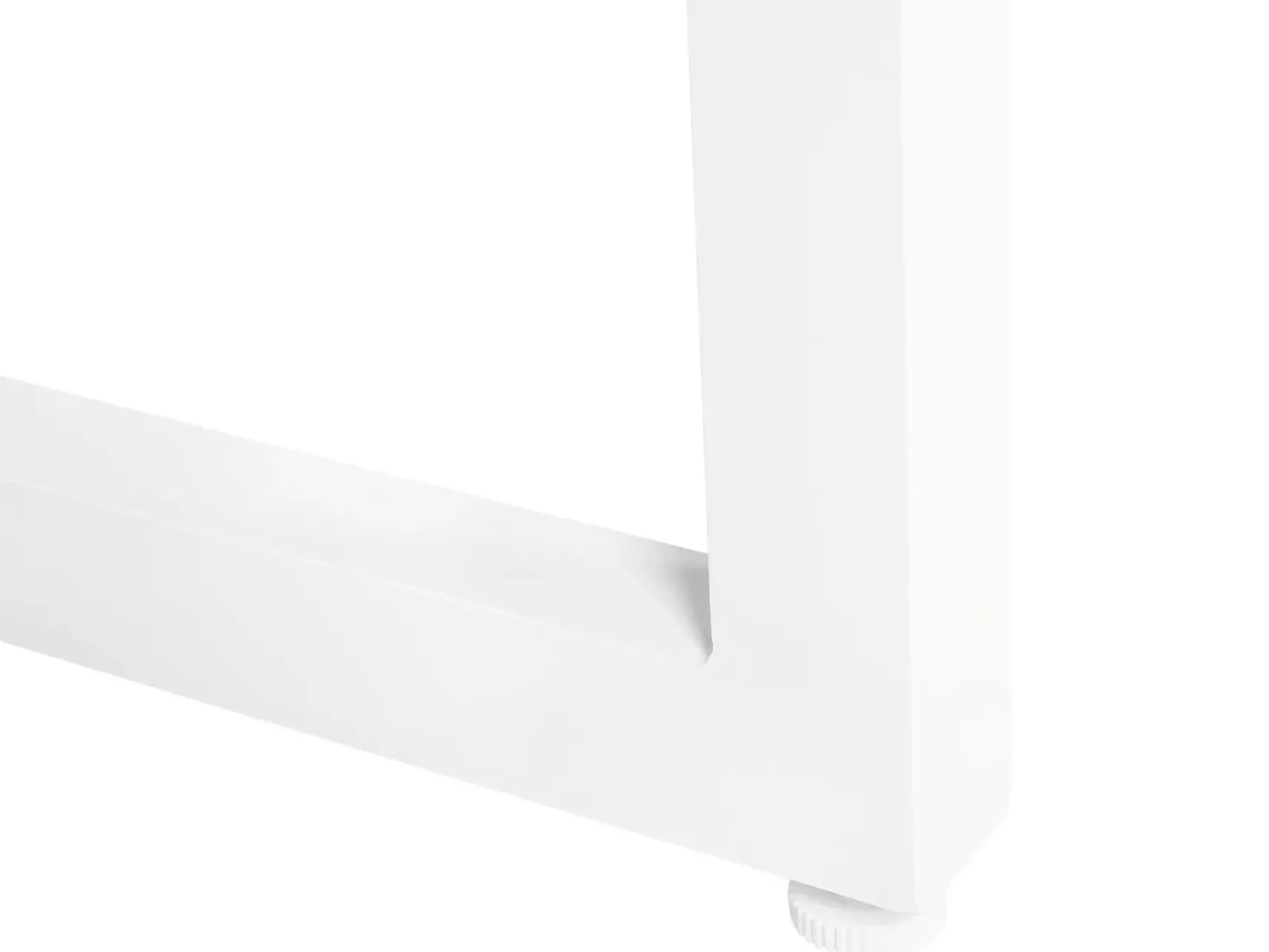Havebord BACOLI 210 cm 90 cm Glas Cremehvid