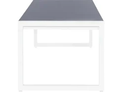 Havebord BACOLI 210 cm 90 cm Glas Cremehvid