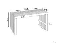 Havebord BELLANO 70 cm 120 cm Akacietræ Brun